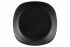 Тарілка десертна квадратна Ardesto Molize, 20 см, чорна, кераміка