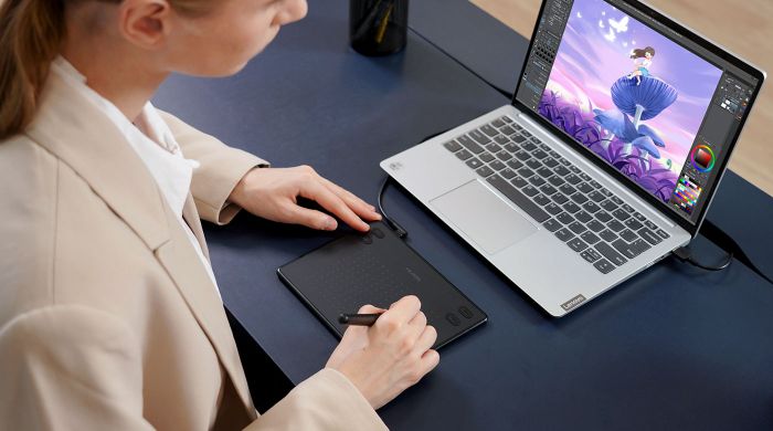 Графічний планшет Huion RTE-100 Cosmo Black