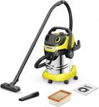 Пилосос Karcher господарський D 5 S V-25/5/22, 1100 Вт, 25 л, 5 м, 8.57 кг