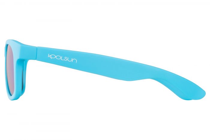 Дитячі сонцезахисні окуляри Koolsun неоново-блакитні серії Wave (Розмір: 3+)