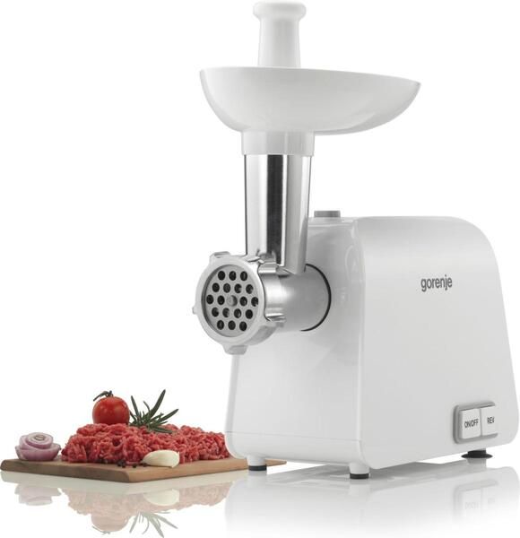 М"ясорубка Gorenje MG1602W/1600 Вт/ реверс/ 1.9 кг/хв./2 диска/система захисту/корпус - пластик + метал