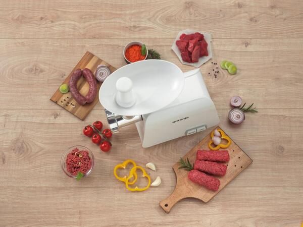 М"ясорубка Gorenje MG1602W/1600 Вт/ реверс/ 1.9 кг/хв./2 диска/система захисту/корпус - пластик + метал