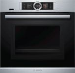 Вбудовувана ел. духова шафа з СВЧ Bosch HNG6764S6 - Ш-60см/ф-я пару/14 реж/67л./А/чорний