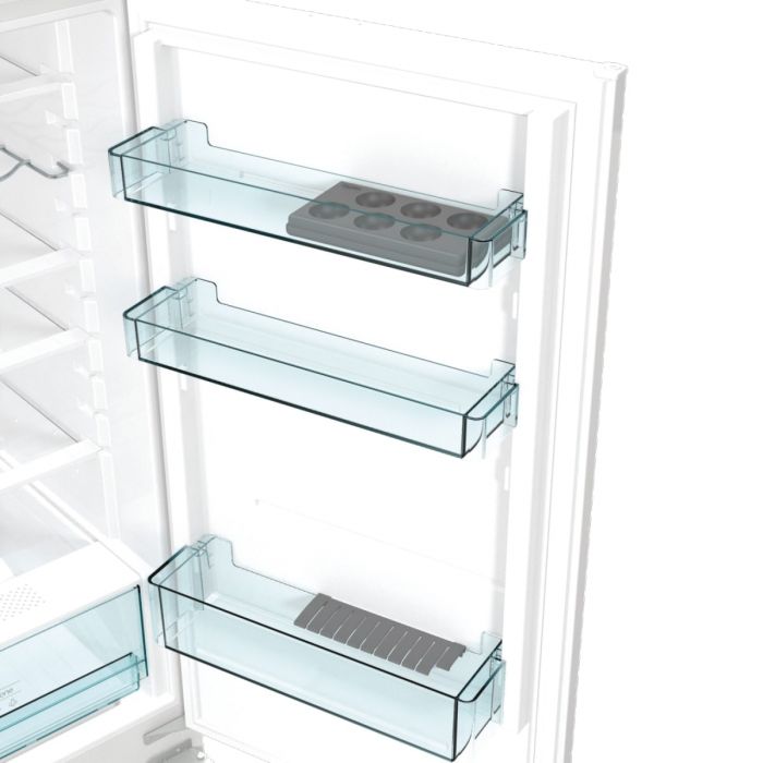 Вбуд. холодильник з мороз. камерою Gorenje RKI4182E1, 177х55х54см, 2 двері, 190( 73)л, А++, FrostLess , Зона св-ті, Білий