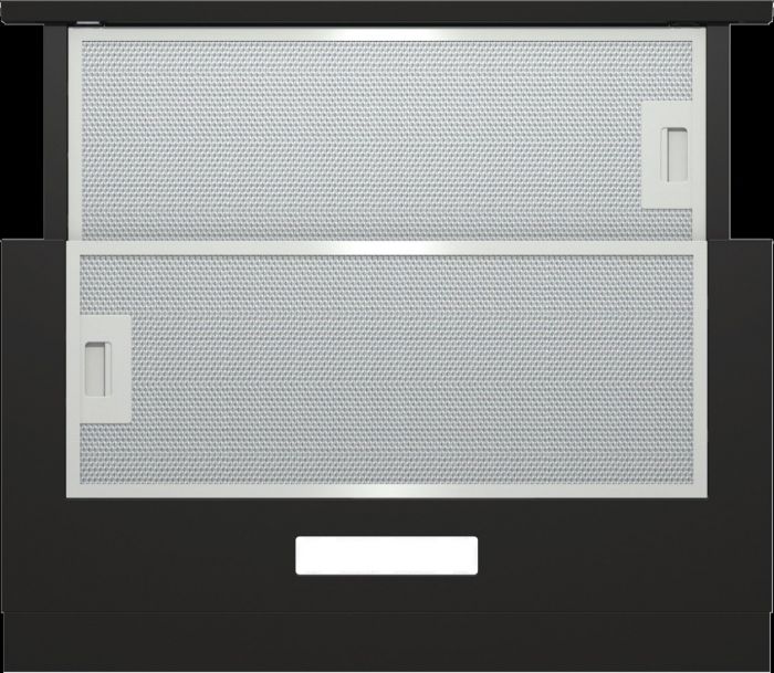 Вбудов. телескопічна витяжка Gorenje TH60E3B/ 60 см./3 швидкості/350 м?/год./ алюм.фільтр/механіч.упр/LED/чорний