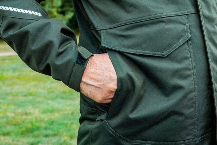 Куртка робоча NEO CAMO, розмір XL (54), з мембраною з TPU, водостійкість 5000мм, світлоповертаючі елементи, капюшон