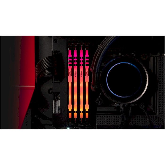 Пам'ять ПК Kingston DDR4 16GB 2666 FURY Beast RGB