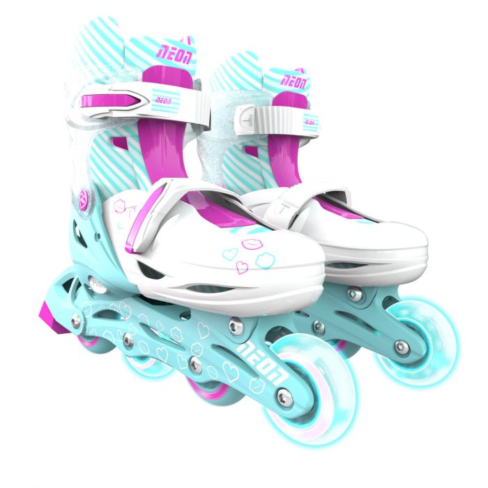 Роликові ковзани Neon Inline, розмір 34-37, бірюзовий
