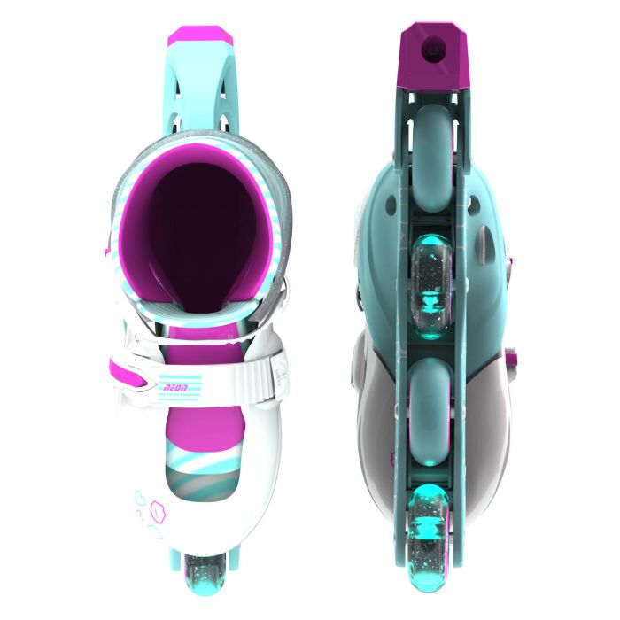 Роликові ковзани Neon Inline, розмір 34-37, бірюзовий