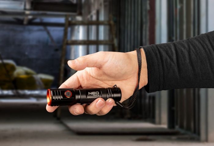 Ліхтар ручний NEO, 2000 люмен, 20Вт, USB, 2200 мАг, CHN LED, 5 функцій освітлення, алюмінієвий, магнітна основа, IPX6