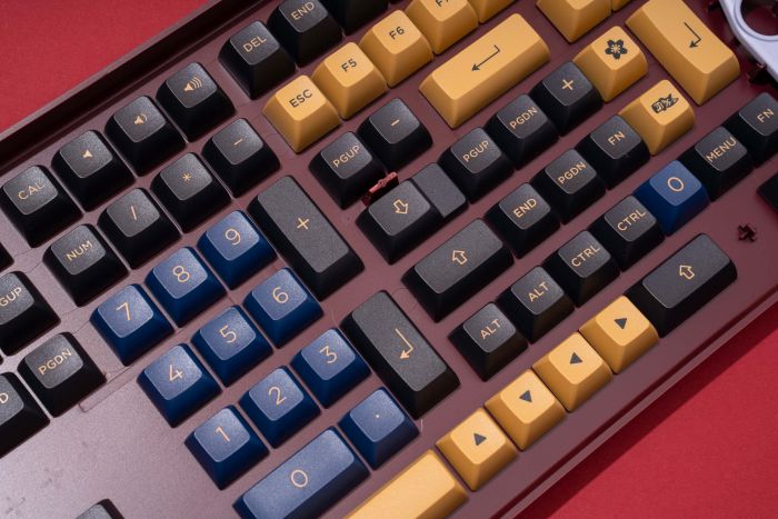 Akko Кейкапи Blue&Red Samurai ASA Fullset Keycaps, EU, Blue