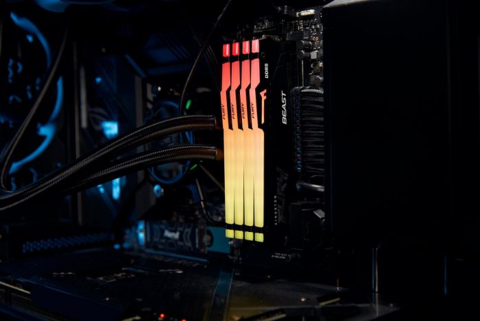 Пам'ять ПК Kingston DDR5  8GB 6000 FURY Beast Black RGB