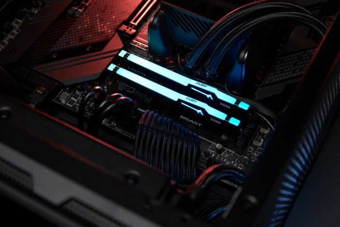 Пам'ять ПК Kingston DDR5  8GB 6000 FURY Beast Black RGB