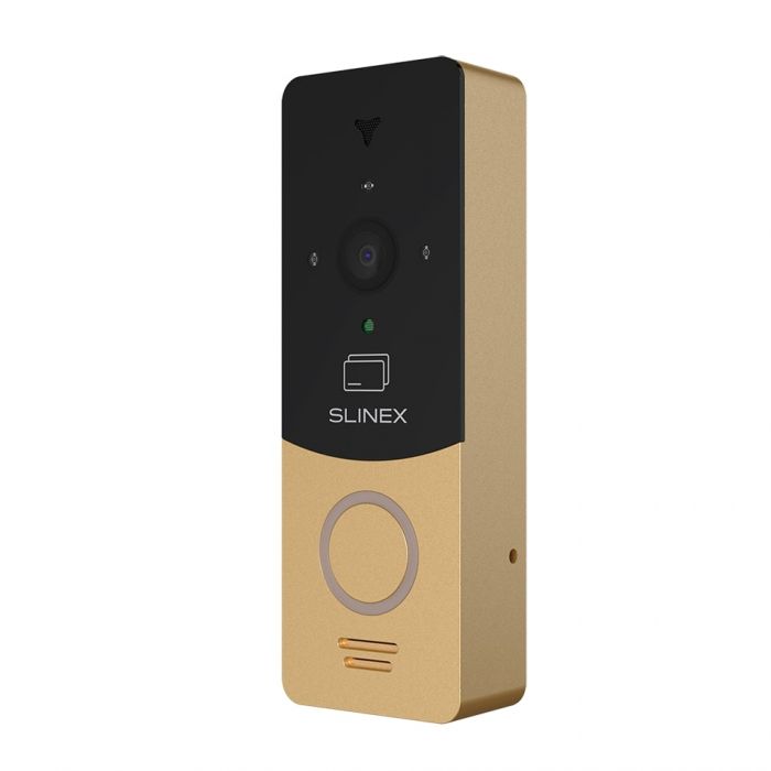 Панель виклику Slinex ML-20CRHD, персональна, 2MP, 115 градусів, безконтактна картка, золотий чорний