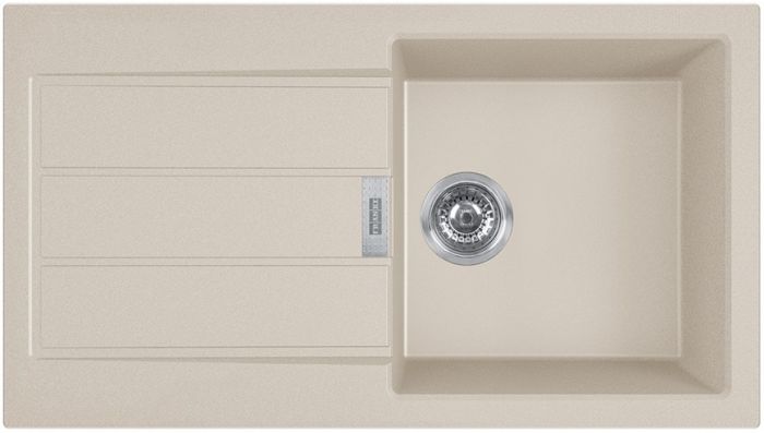 Кухонні мийки Franke Sirius S2D Slim 611-78/ 143.0632.393/ тектонайт/з крилом/ оборотна/сахара