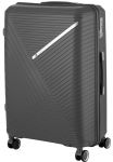 Валіза пластикова, 2E, SIGMA, велика, 4 колеса, графіт