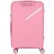 Валіза пластикова, 2E, SIGMA, середня, 4 колеса, рожева