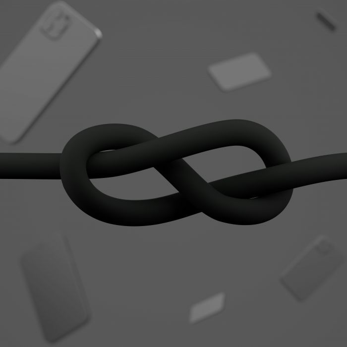 Кабель Belkin USB-A - Lightning силіконовий, з кліпсою, 1м, чорний