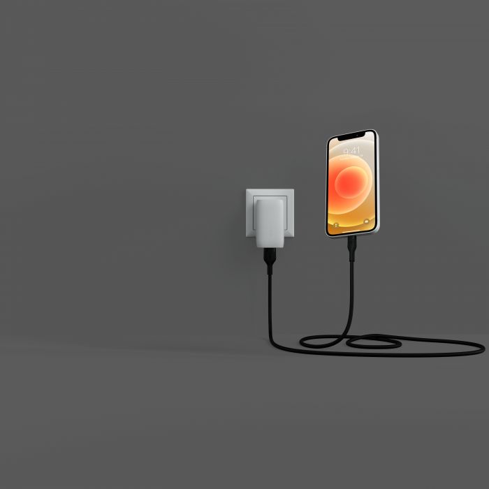 Кабель Belkin USB-A - Lightning силіконовий, з кліпсою, 1м, чорний