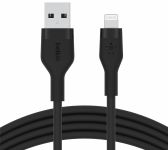 Кабель Belkin USB-A - Lightning силіконовий, з кліпсою, 1м, чорний