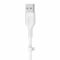 Кабель Belkin USB-A - Lightning силіконовий, з кліпсою, 1м, білий