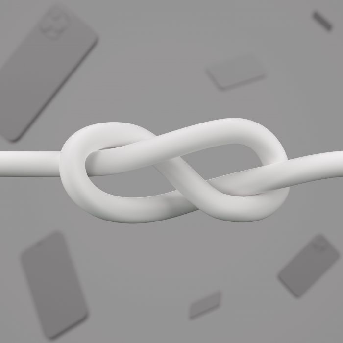 Кабель Belkin USB-A - Lightning силіконовий, з кліпсою, 1м, білий