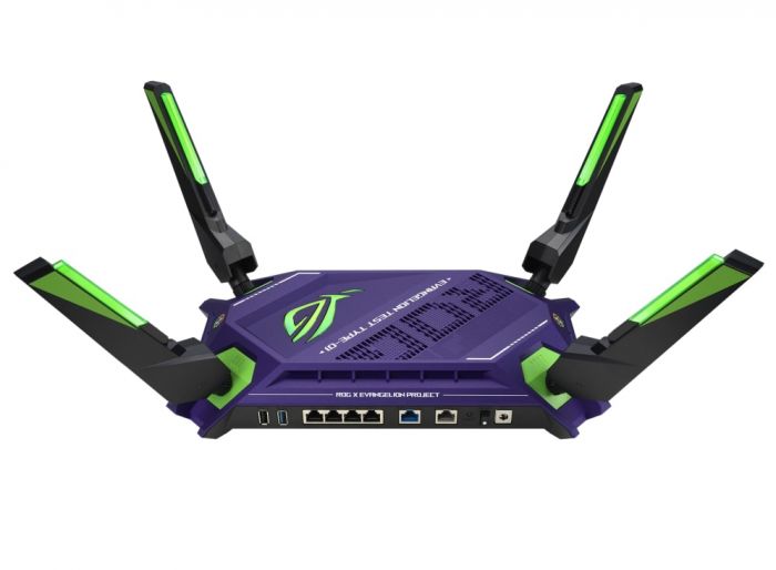 Маршрутизатор ASUS GT-AX6000 EVA EDITION 4xGE LAN 1x2.5GE LAN 1x2.5GE WAN 1xUSB 3.1 1xUSB 2.0 MU-MIMO OFDMA MESH