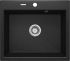 Мийка кухонна Deante Andante, граніт, прямокутник, без крила, 600х520х210мм, чаша - 1, накладна, графіт