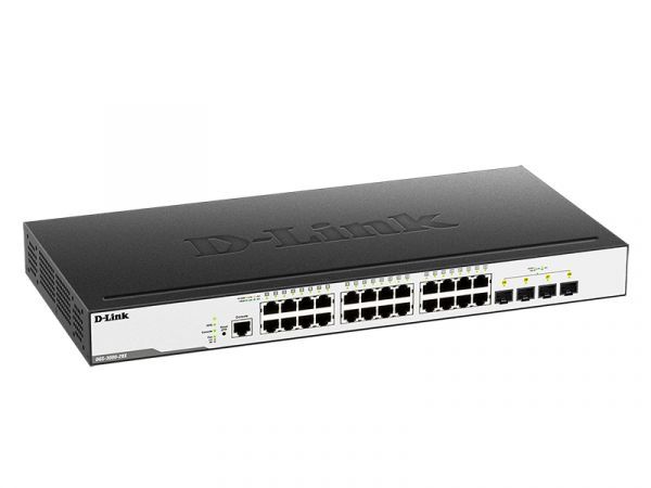 Комутатор D-Link DGS-3000-28X 24xGE, 4xSFP+, L2