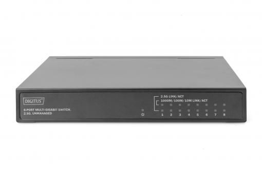 Комутатор DIGITUS 8-Port Multi-Gigabit Switch, 2.5G, unmanaged