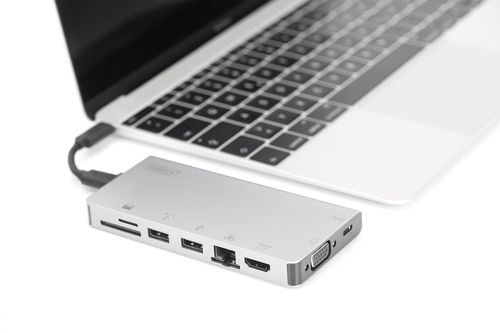 Док-станція DIGITUS Travel USB-C, 8 Port