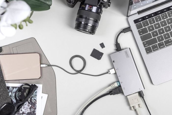Док-станція DIGITUS Travel USB-C, 8 Port