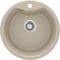 Мийка кухонна Deante Solis, граніт, круг, без крила, 480х480х194мм, чаша - 1, накладна, пісок
