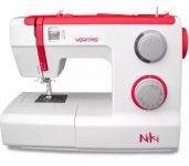 Швейна машина VERITAS Niki ,электромех., 70Вт, 23 швейних операцій, петля полуавтомат, біло-червоний