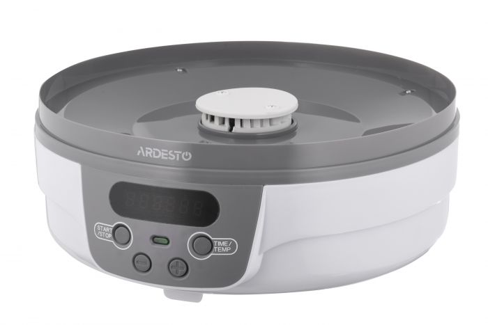 Сушарка для продуктів ARDESTO FDB-5321T, 250Вт, піддонів -5x3см, діаметр-32см, макс-70°С, таймер, електр. управління, пластик , білий