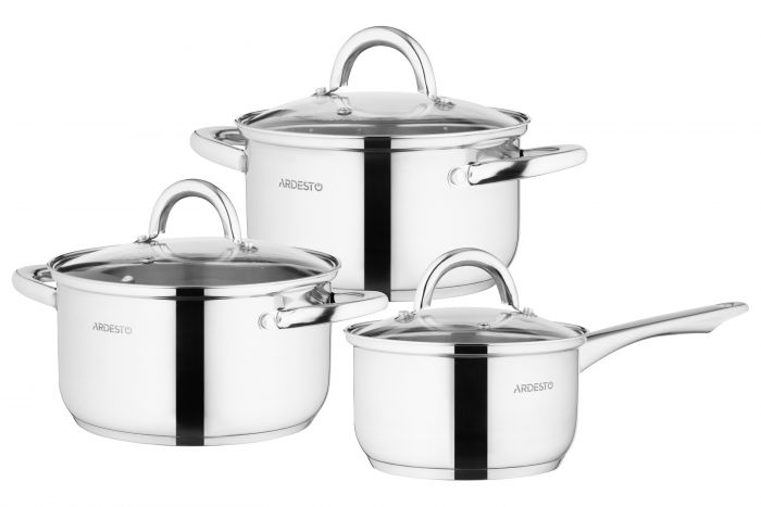 Набір посуду Ardesto Gemini Gourmet Andria, 6 пред., нержавіюча сталь