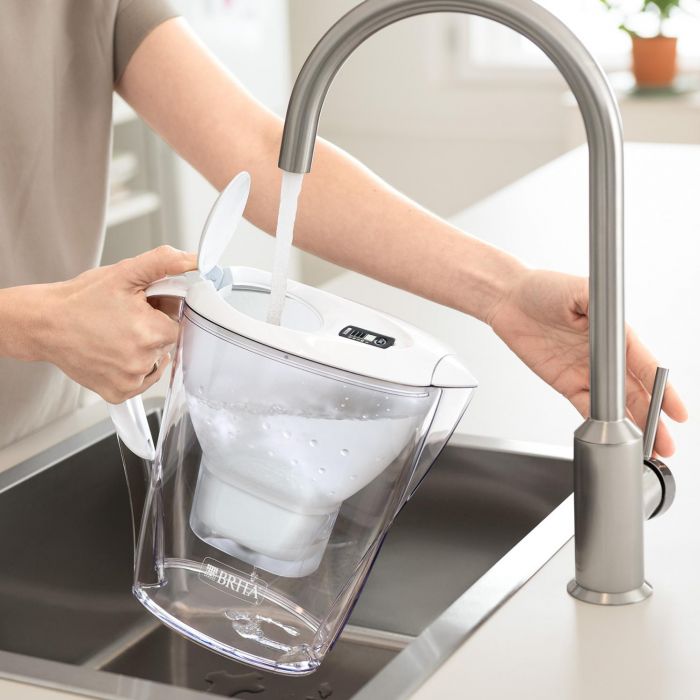 Фільтр-глечик Brita Marella XL Memo + 2 картриджа 3.5 л (2.2 л очищеної води), синій