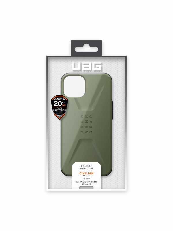 Чохол UAG для Apple iPhone 14 Civilian, Olive