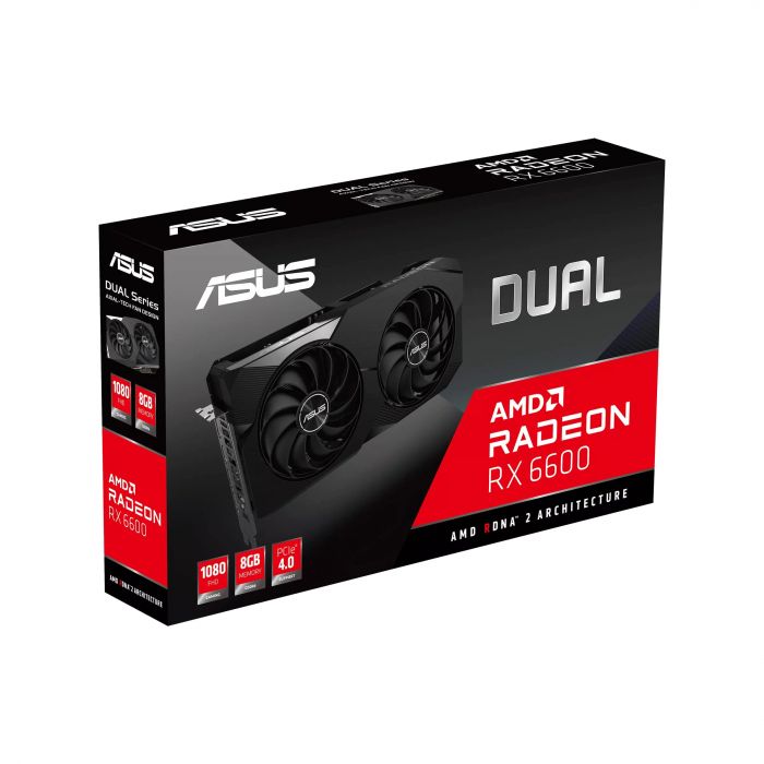 Відеокарта ASUS Radeon RX 6600 8GB GDDR6 DUAL DUAL-RX6600-8G