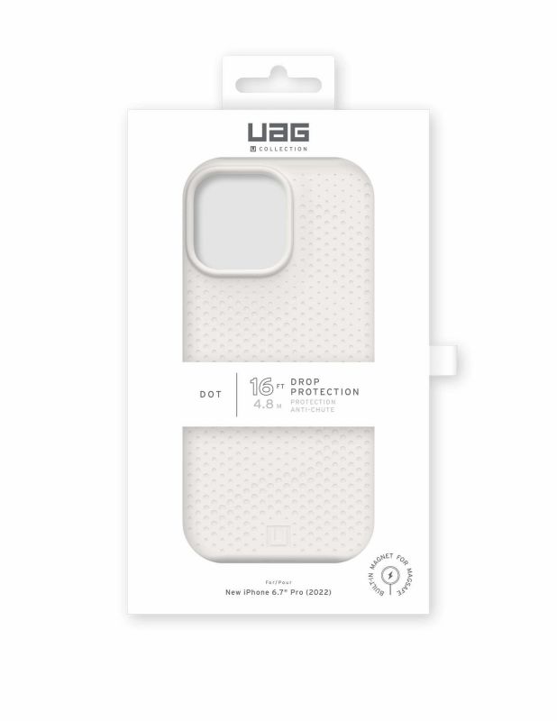 Чохол UAG [U] для Apple iPhone 14 Pro Max Dot Magsafe, Marshmallow