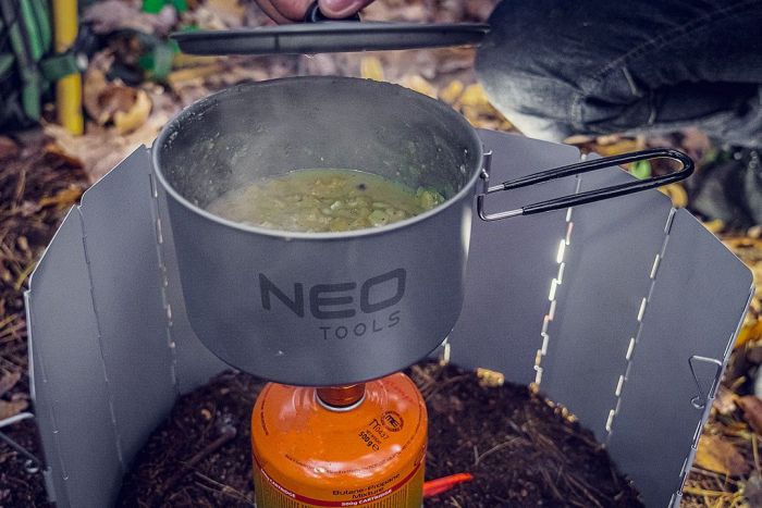 Вітрозахист для пальника NEO, алюміній, 10 пластин загальним розміром 24х84 см, футляр, 0.277кг