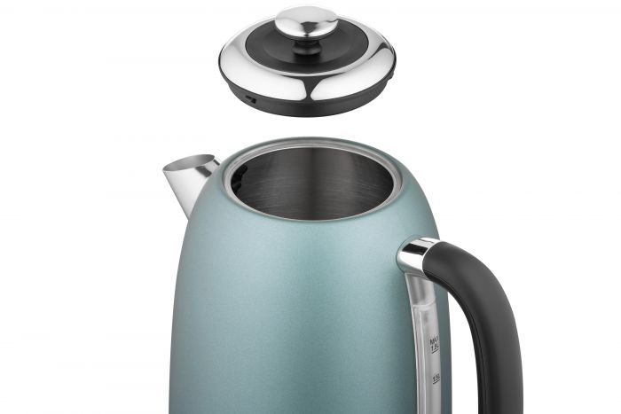 Електрочайник ARDESTO Mint Harmony 1.8л, Strix, метал, м'ятний матовий