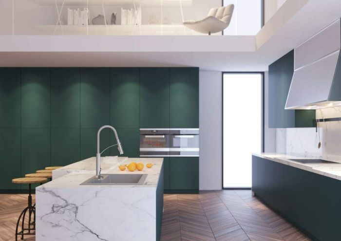 Змішувач для кухні Deante Gerbera, довж.виливу - 212мм, витяжний, 1важіль, хром