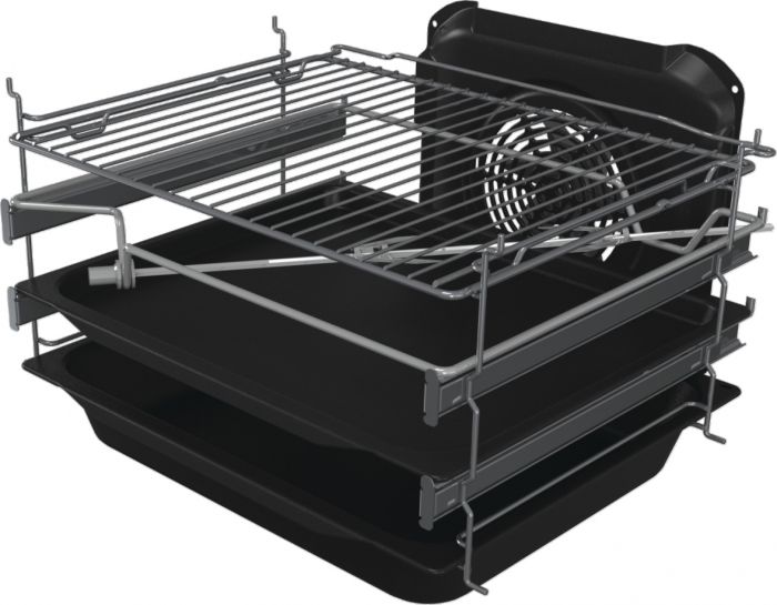 Плита Gorenje GKS5C70WF комбінована, 70л, 50x60см, дисплей, чавун,  білий