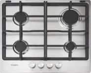 Варильна поверхня Whirlpool газова, 60см, чавун, турбо-конфорка, нерж