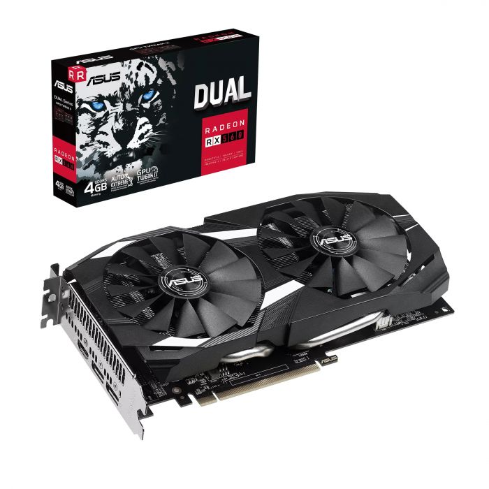 Відеокарта ASUS Radeon RX 560 4GB DDR5 OC DUAL DUAL-RX560-4G