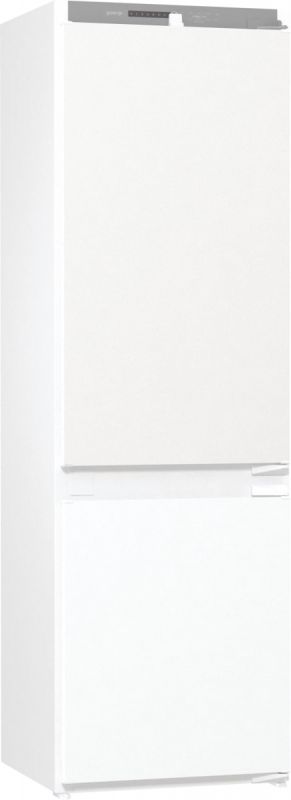 Вбуд. холодильник з мороз. камерою Gorenje NRKI418FA0, 177х55х54см, 2 двері, 180( 68)л, А+, NF+ , зона св-ті, диспл, іонізатор, білий