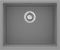 Мийка кухонна Deante Corda, граніт, квадрат, без крила, 550х460х204мм, чаша - 1, врізна, металічний сірий
