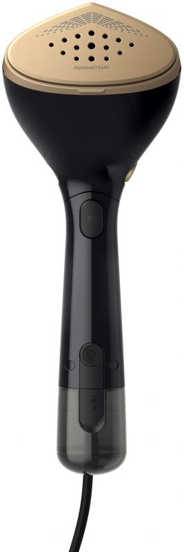 Відпарювач PHILIPS компактний, 1500Вт, 100 и 200мл, постійна пара - 28гр, керам. підошва, чорний