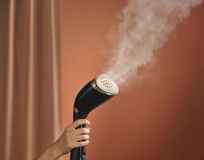 Відпарювач PHILIPS компактний, 1500Вт, 100 и 200мл, постійна пара - 28гр, керам. підошва, чорний